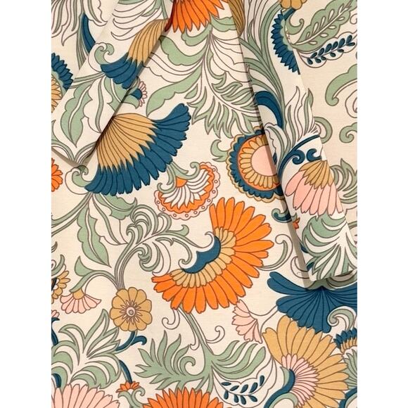 J.Crew Silk Floral Tie Waist Skirt Size 6 Lined Retro Botanical Print - Picture 4 of 6